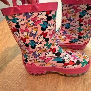 Mickey Mouse Colorful Cartoon Character Rain Boots Size 9/10 toddler